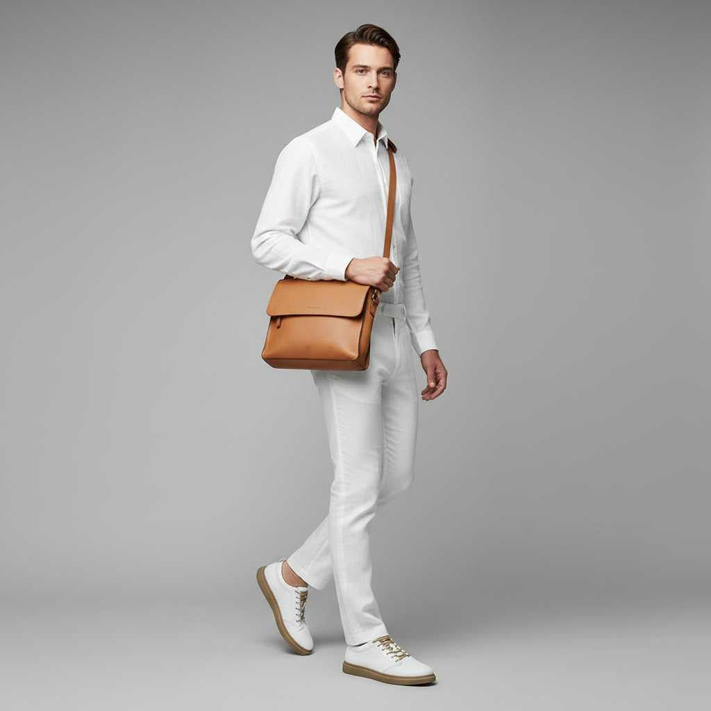 Men's Leather Sneakers | Stylish Comfort Trainers