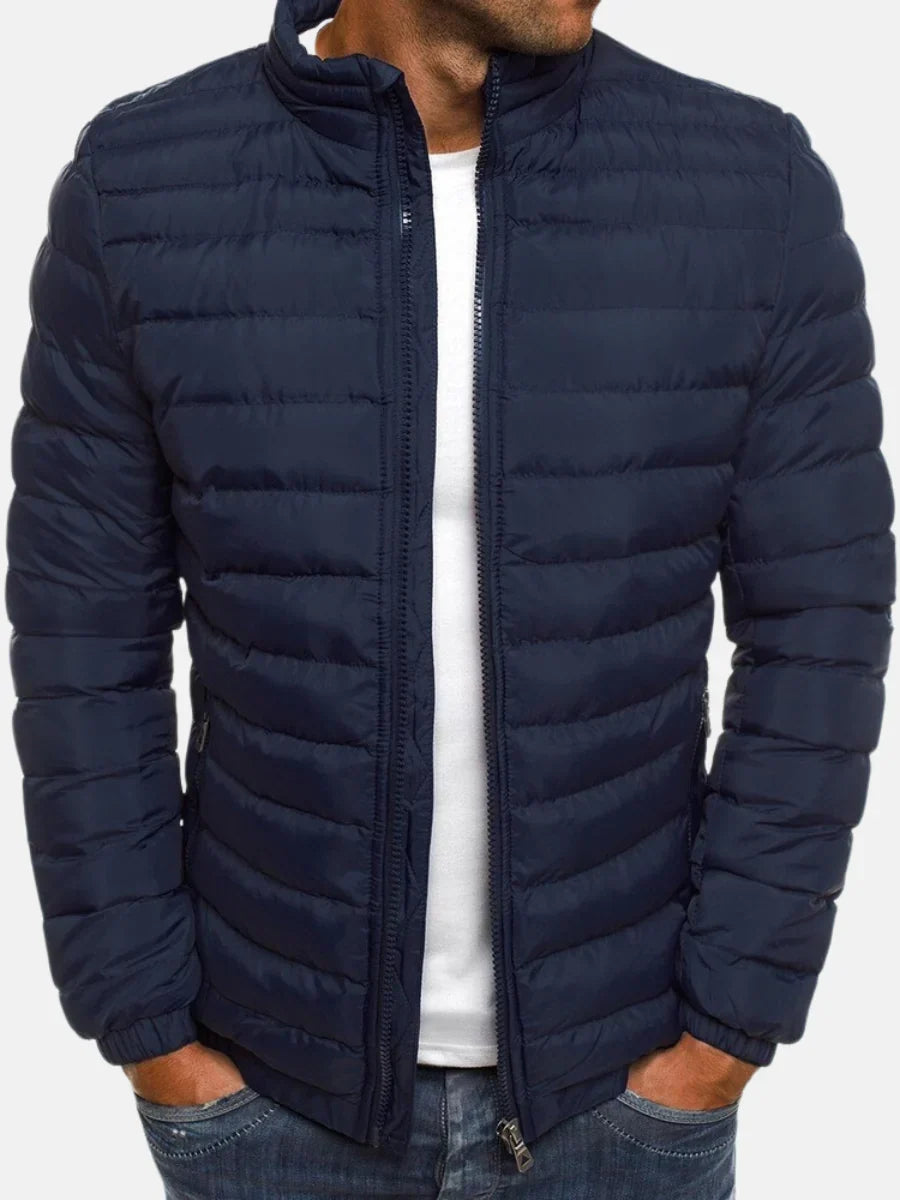 Men's Lightweight Stand Collar Puffer Jacket
