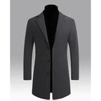 Men's Tailored Long Winter Overcoat