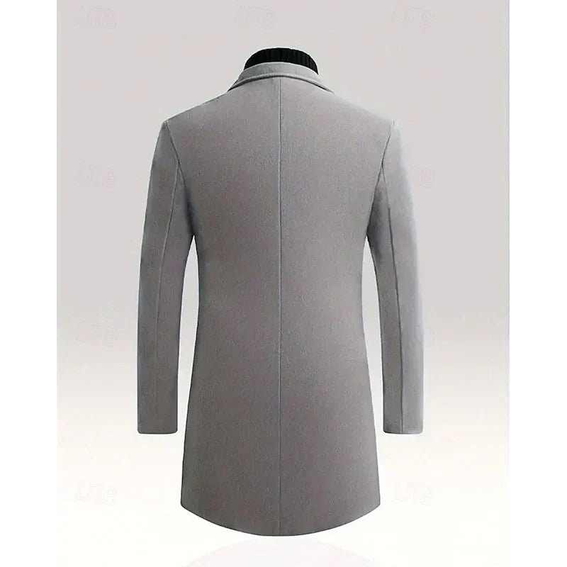 Men's Tailored Long Winter Overcoat