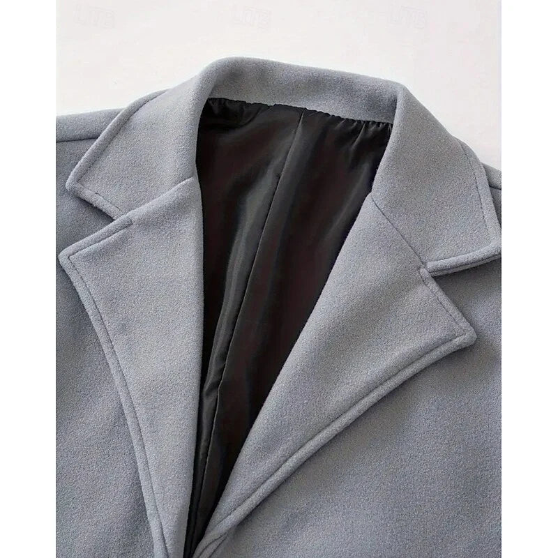Men's Tailored Long Winter Overcoat