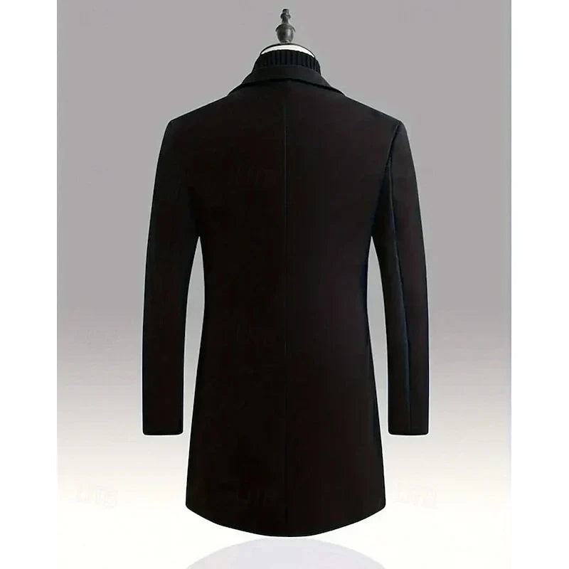 Men's Tailored Long Winter Overcoat