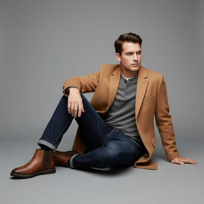 Classic Chelsea Boots Men | Stylish Leather Footwear