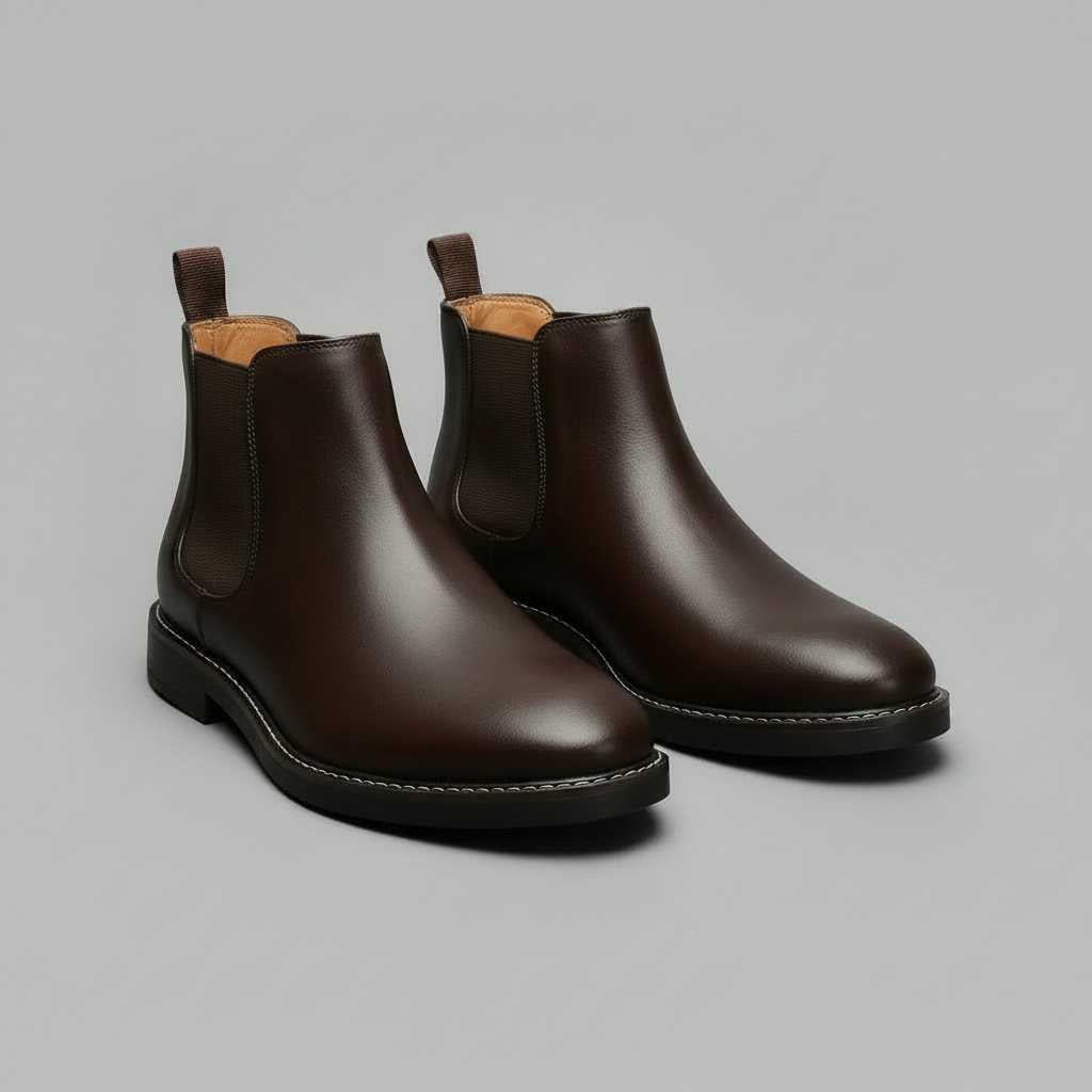 Classic Chelsea Boots Men | Stylish Leather Footwear