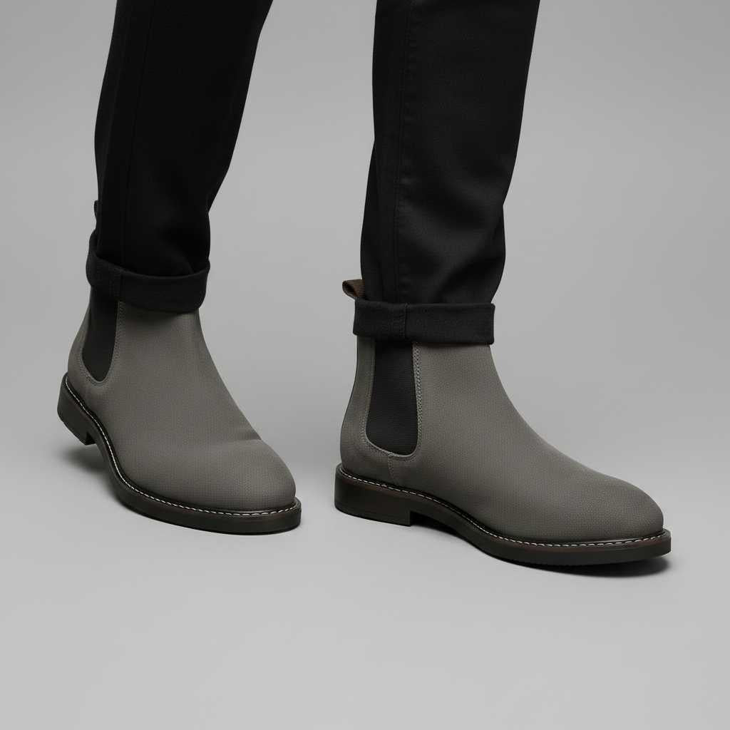 Classic Chelsea Boots Men | Stylish Leather Footwear