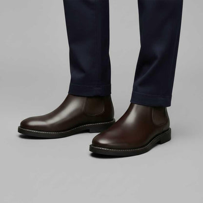 Classic Chelsea Boots Men | Stylish Leather Footwear