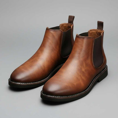Classic Chelsea Boots Men | Stylish Leather Footwear