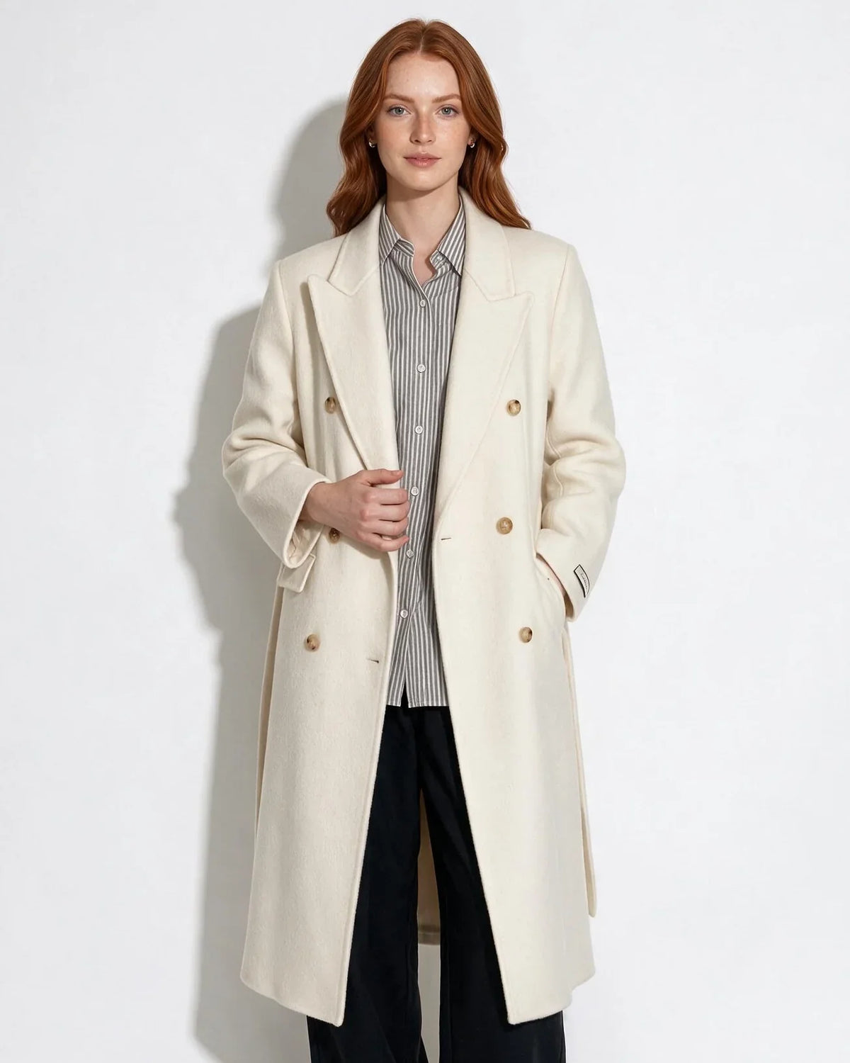 Women's Tailored Double-Breasted Winter Coat