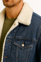 Men's Thickened Loose Fit Winter Denim Jacket