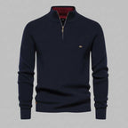 Men's Slim Fit Half-Zip Knit Jumper