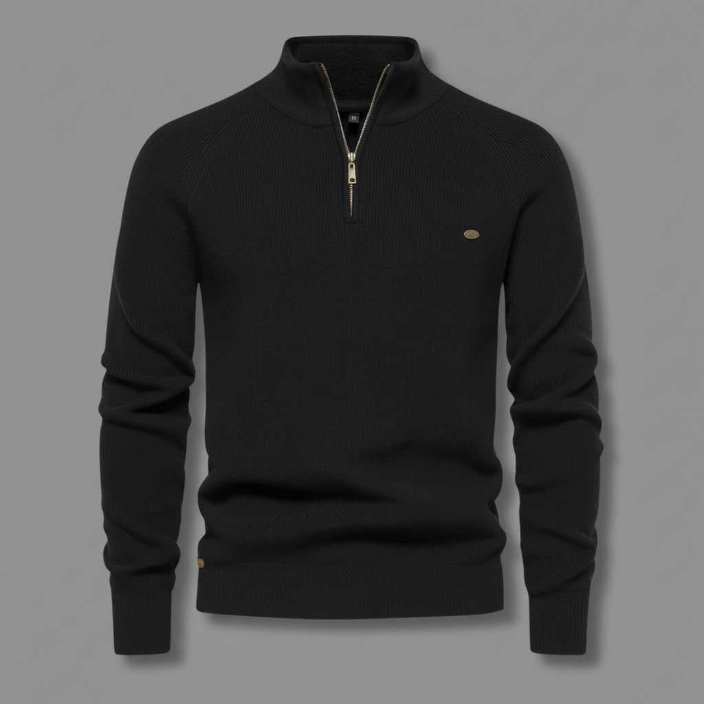 Men's Slim Fit Half-Zip Knit Jumper