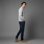 Men's Slim Fit Half-Zip Knit Jumper