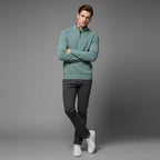 Men's Slim Fit Half-Zip Knit Jumper