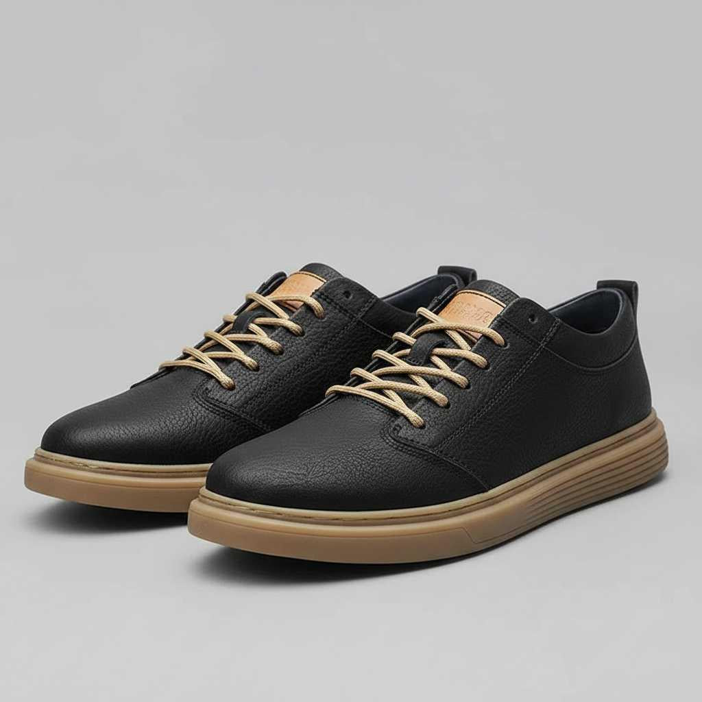 Men's Leather Sneakers | Stylish Comfort Trainers
