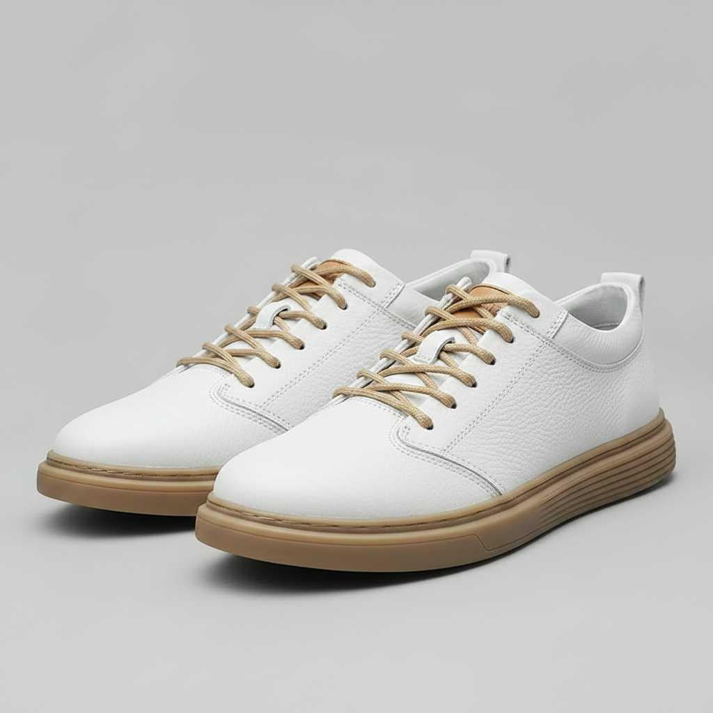 Men's Leather Sneakers | Stylish Comfort Trainers