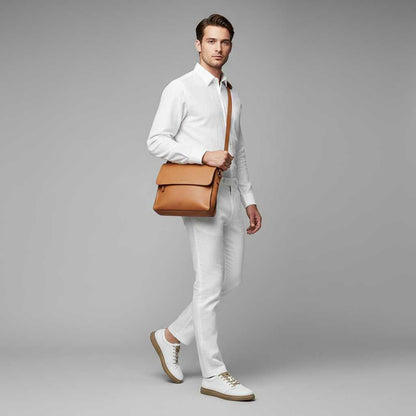 Men's Leather Sneakers | Stylish Comfort Trainers