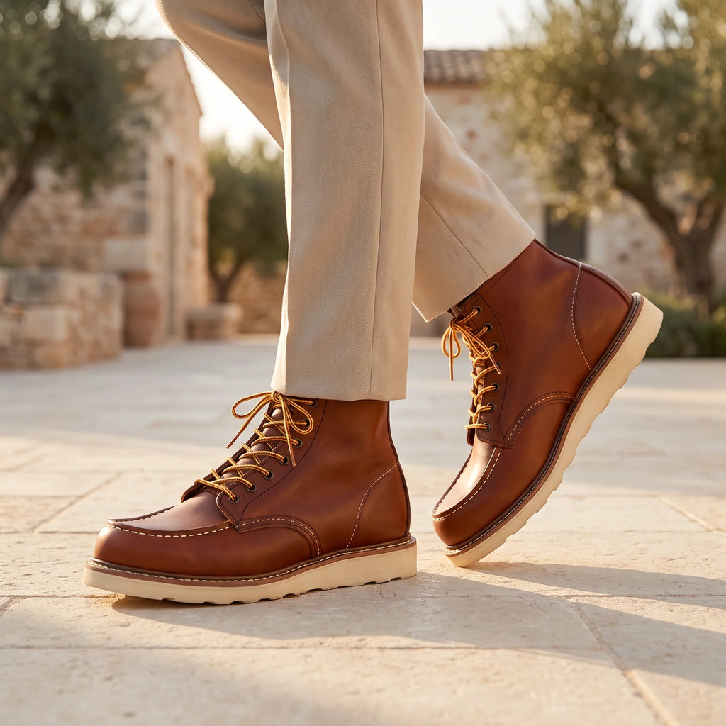 Men's Classic Lace-Up Padded Ankle Boots