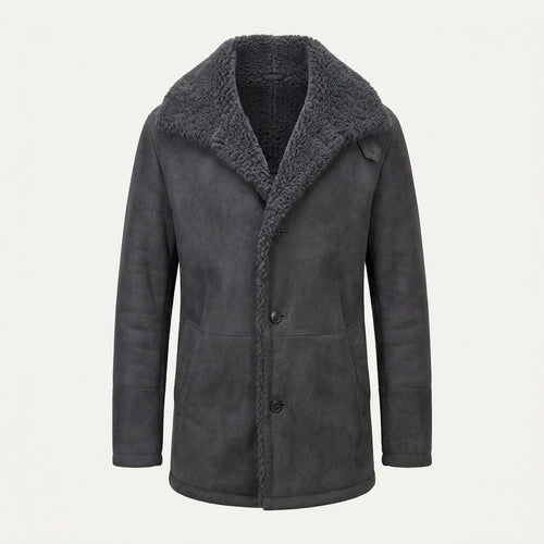 Men's Classic Longline Broad Collar Winter Overcoat