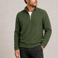 Men's Classic Ribbed Quarter-Zip Jumper