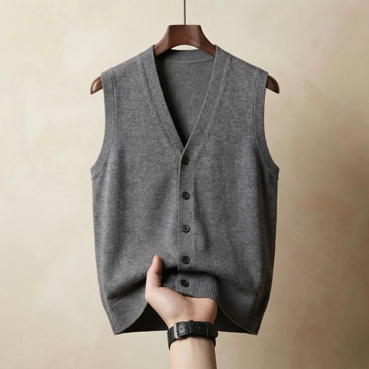 Men's Classic Single-Breasted Waistcoat