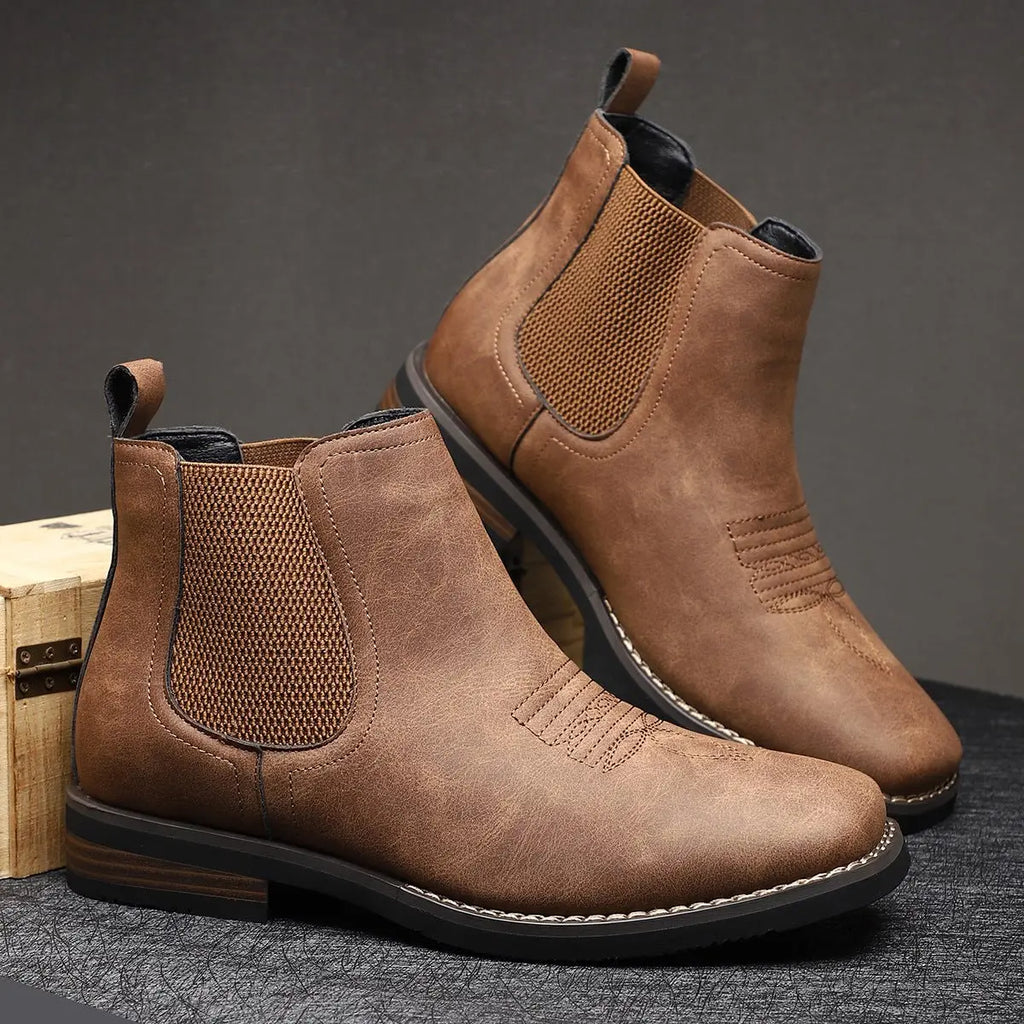 Men's Classic Western-Stitch Chelsea Boots
