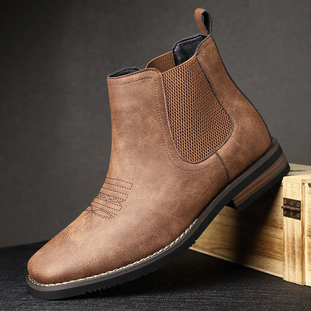 Men's Classic Western-Stitch Chelsea Boots