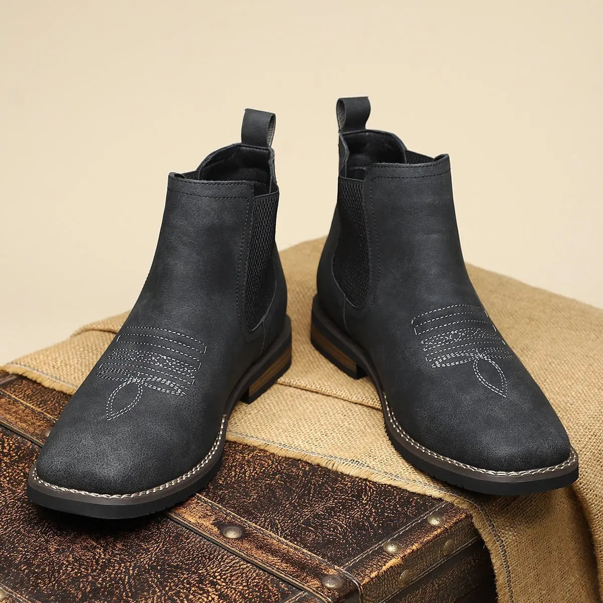 Men's Classic Western-Stitch Chelsea Boots