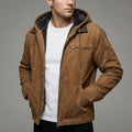 Men's Fleece-Lined Hooded Relaxed Fit Winter Jacket