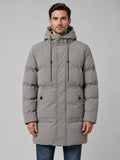 Men's Longline Hooded Winter Puffer Parka