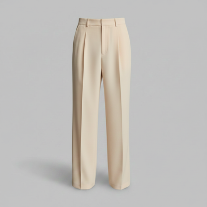 Men's Pleated Trousers | Straight Fit Formal Pants 6