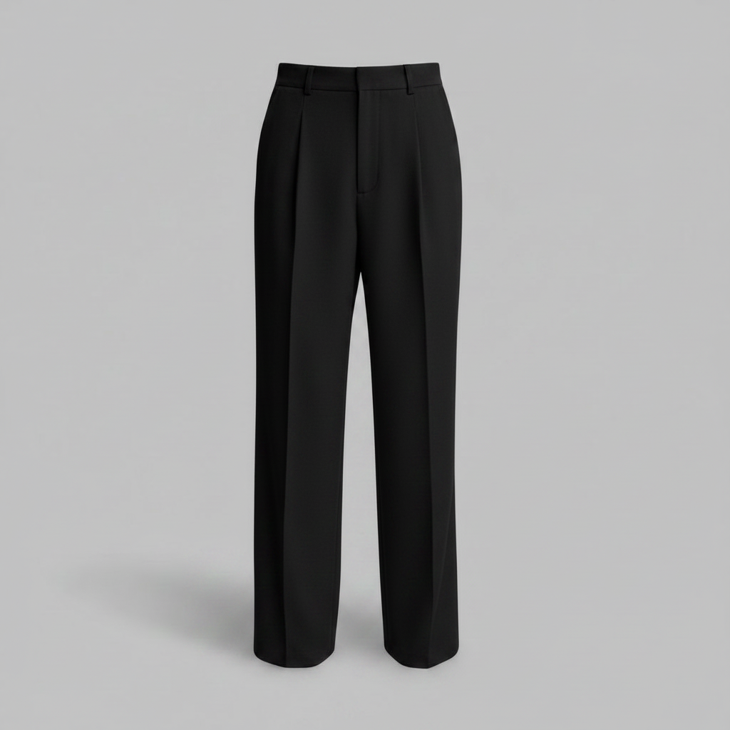 Men's Pleated Trousers | Straight Fit Formal Pants 7