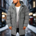 Men's Hooded Mid-Length Puffer Coat