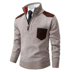 Men's Ribbed Quarter-Zip Jumper