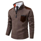 Men's Ribbed Quarter-Zip Jumper