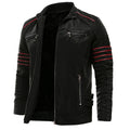 Men's Slim Fit Leather Zip-Up Jacket