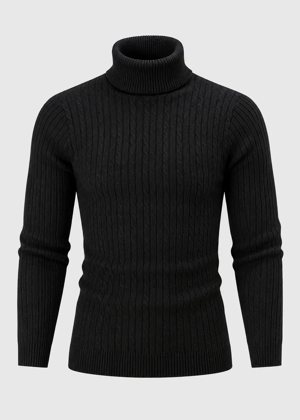 Men's Slim Fit Roll Neck Jumper