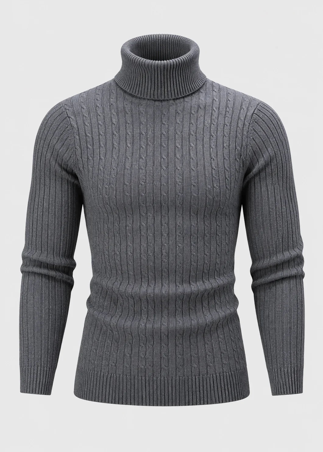 Men's Slim Fit Roll Neck Jumper
