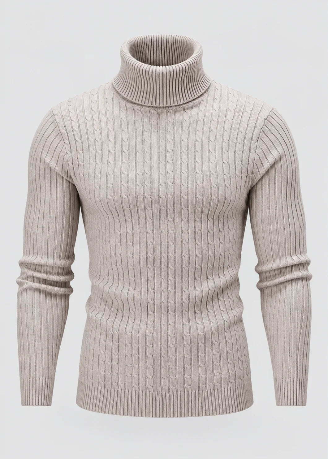 Men's Slim Fit Roll Neck Jumper