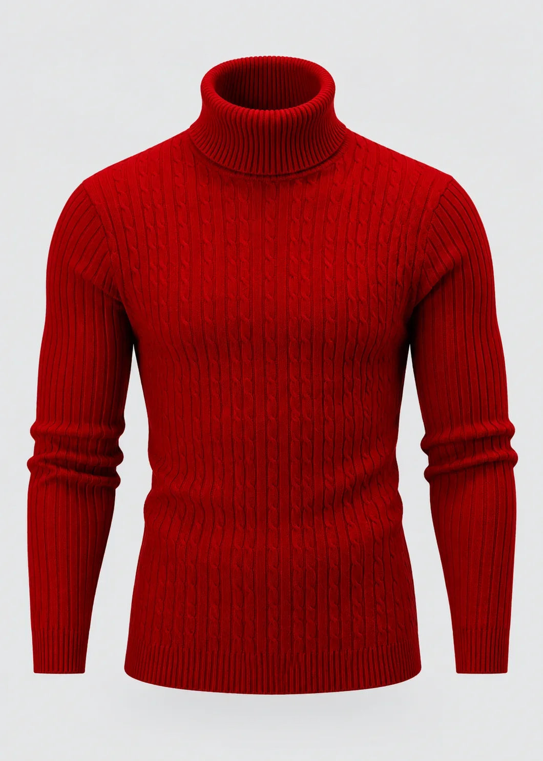 Men's Slim Fit Roll Neck Jumper