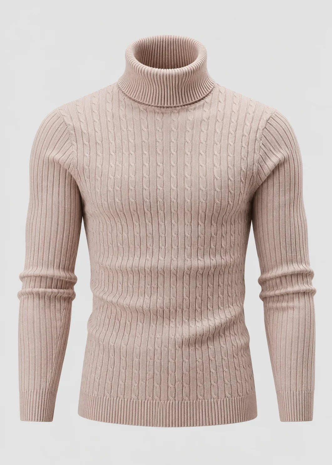 Men's Slim Fit Roll Neck Jumper