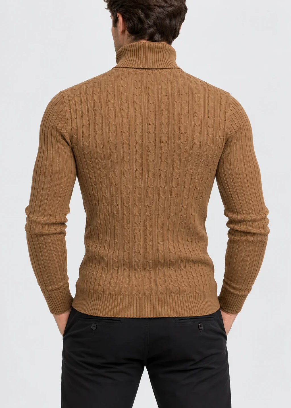 Men's Slim Fit Roll Neck Jumper