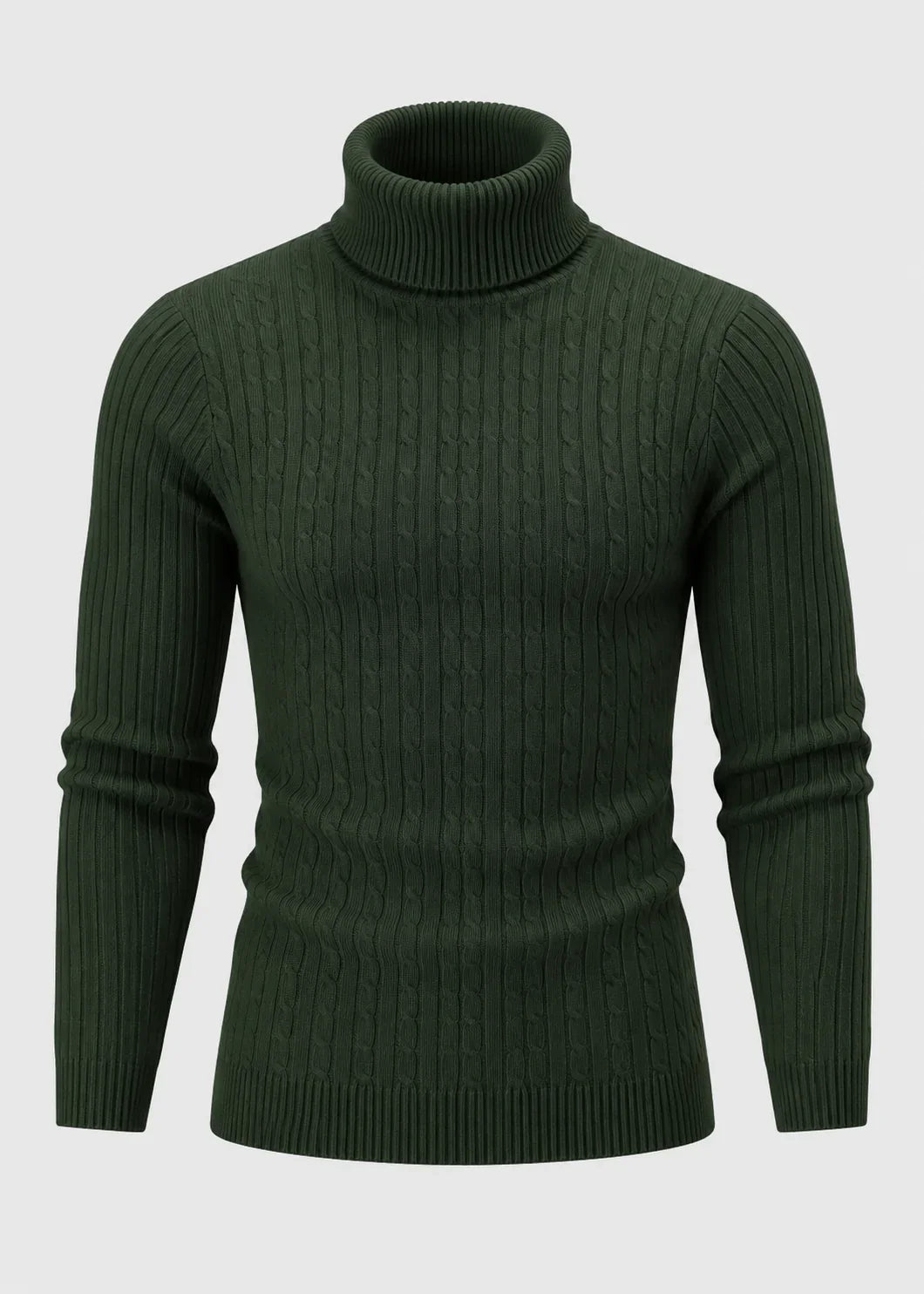 Men's Slim Fit Roll Neck Jumper