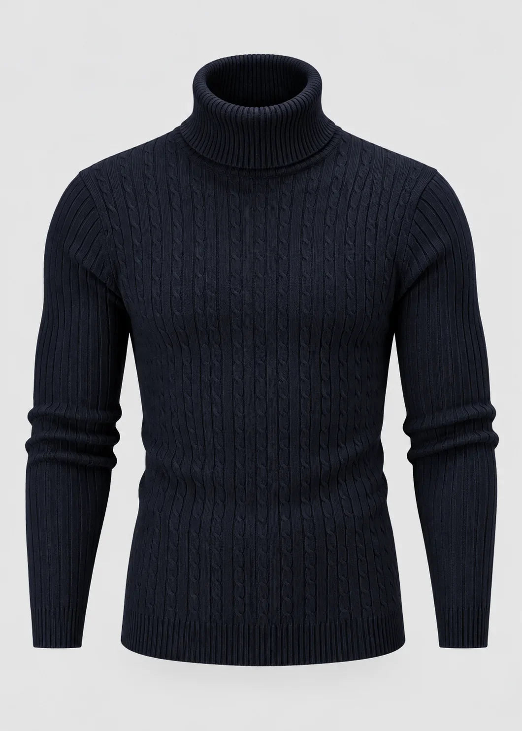 Men's Slim Fit Roll Neck Jumper