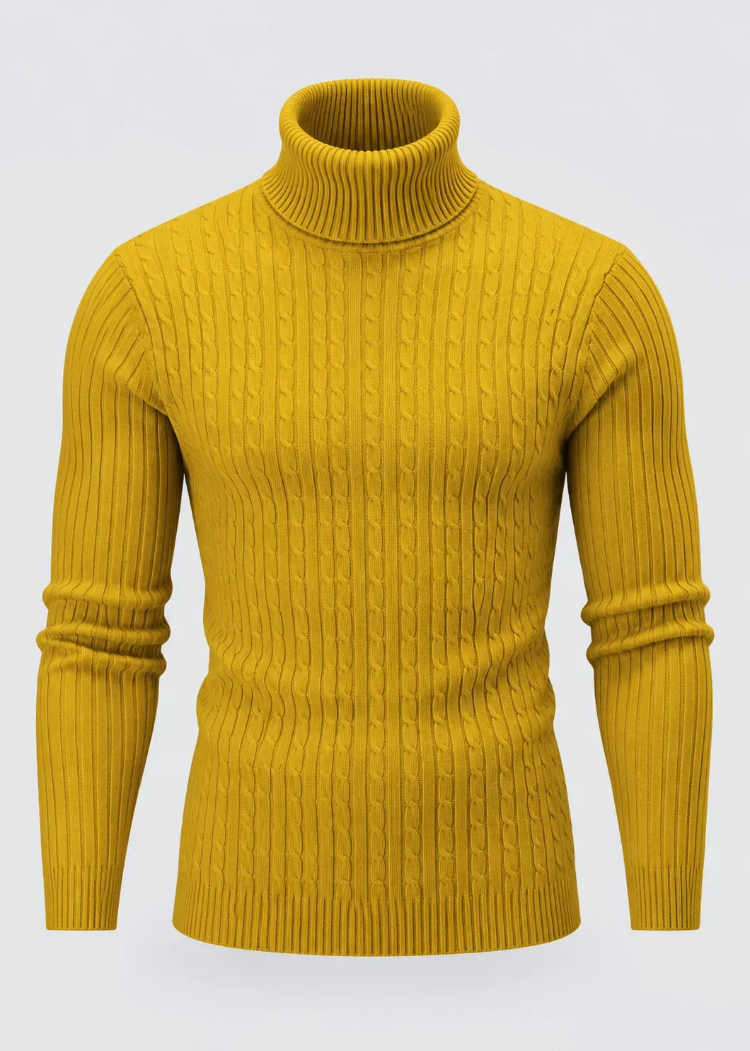 Men's Slim Fit Roll Neck Jumper