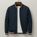 Men's Structured Ribbed Collar Bomber Jacket