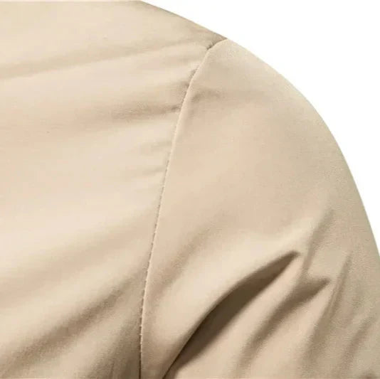 Men's Structured Ribbed Collar Bomber Jacket