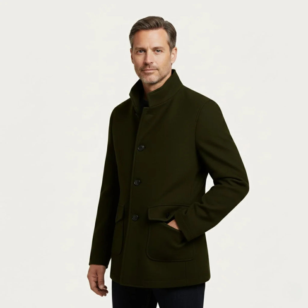 Men's Tailored Fit Winter Overcoat