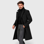 Men's Tailored Knee-Length Winter Overcoat