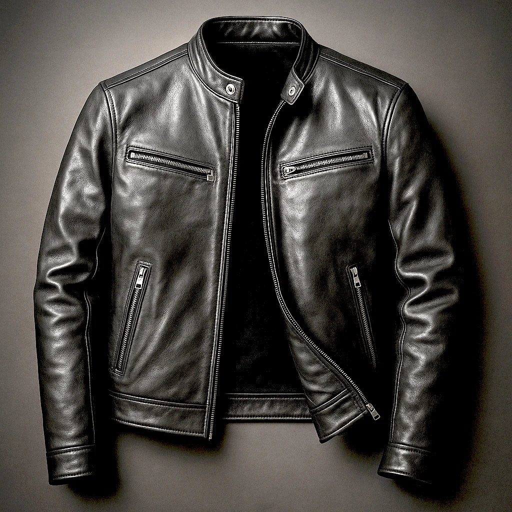 Men's Vintage Slim Fit Genuine Leather Jacket