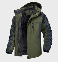 Men's Warm High Collar Zip-Up Fleece Jacket